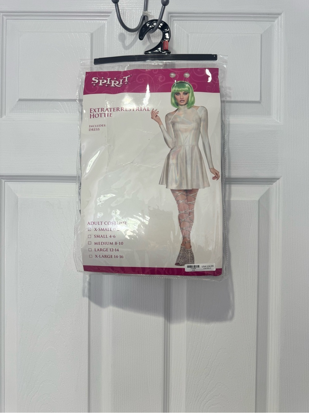 Spirit Iridescent Sheen Mini Dress - White